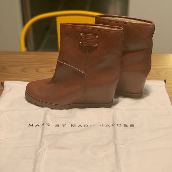 Marc by Marc Jacobs Leather Wedge Boots - Picture 5 of 5